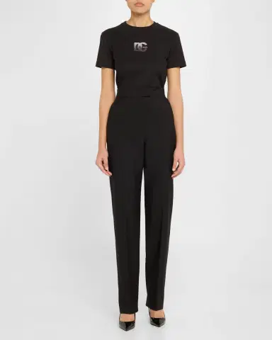 Dolce & Gabbana Crystal Logo T-Shirt | Thumbnail 2