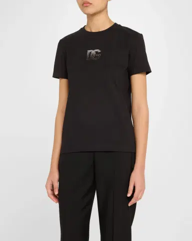 Dolce & Gabbana Crystal Logo T-Shirt | Thumbnail 4