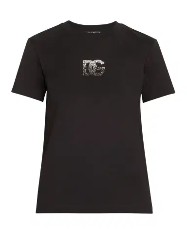 Dolce & Gabbana Crystal Logo T-Shirt | Thumbnail 1