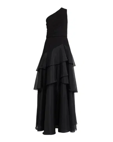 Aidan Mattox One-Shoulder Ruffle Tiered Gown | Thumbnail 1