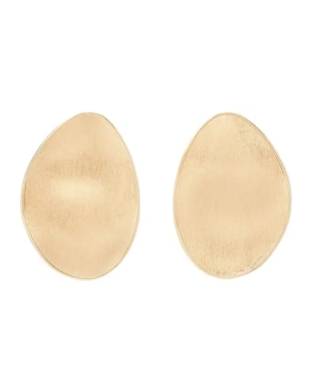 18K Yellow Gold Lunaria Stud Earrings