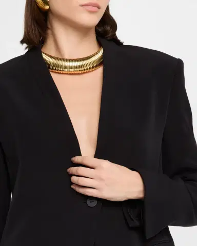 LAPOINTE Matte Crepe Single-Breasted Blazer | Thumbnail 5 LAPOINTE Matte Crepe Single-Breasted Blazer | Thumbnail 5
