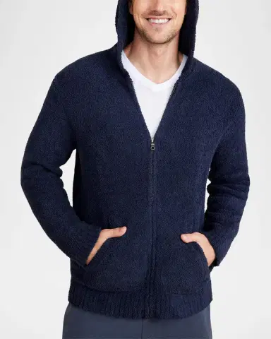 Barefoot Dreams Men's CozyChic Zip-Up Hoodie | Thumbnail 2 Barefoot Dreams Men's CozyChic Zip-Up Hoodie | Thumbnail 2