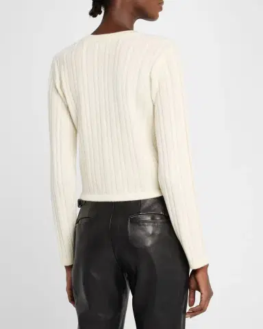 Frame x Ritz Paris Cable Cardigan | Thumbnail 3