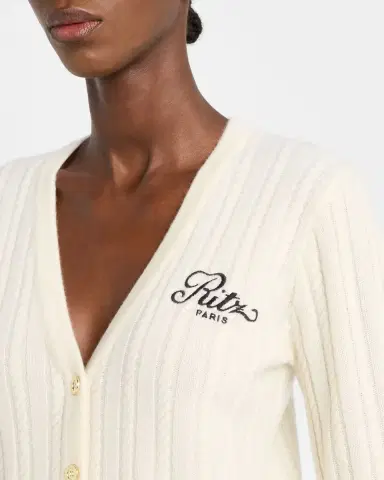 Frame x Ritz Paris Cable Cardigan | Thumbnail 5