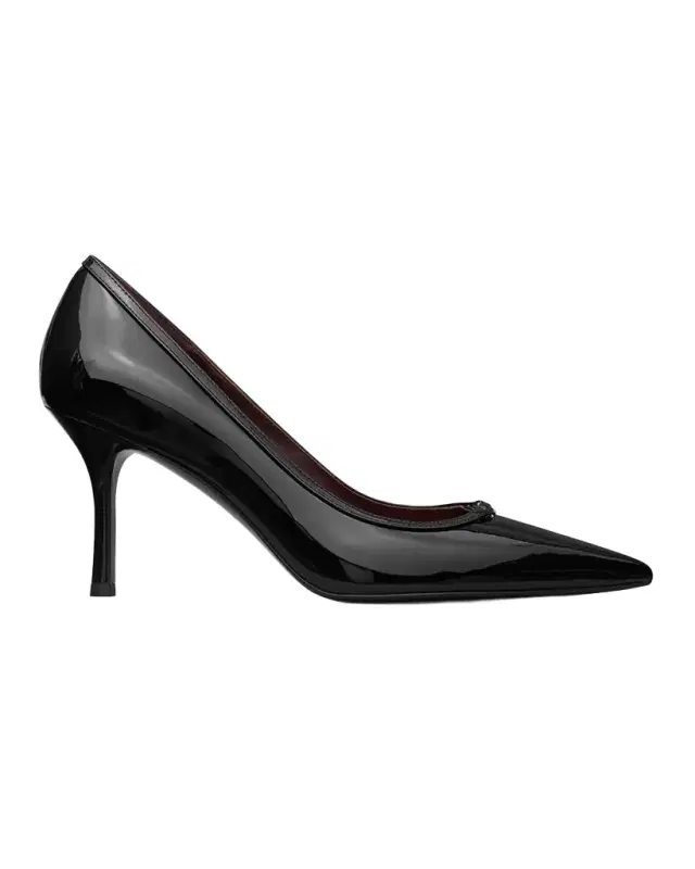 Tory Burch Patent Mini Buckle Pumps