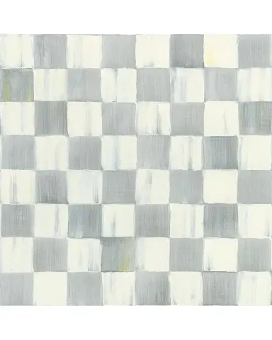 MacKenzie-Childs Sterling Check Wallpaper, 20.5" x 32.8 ' | Thumbnail 1
