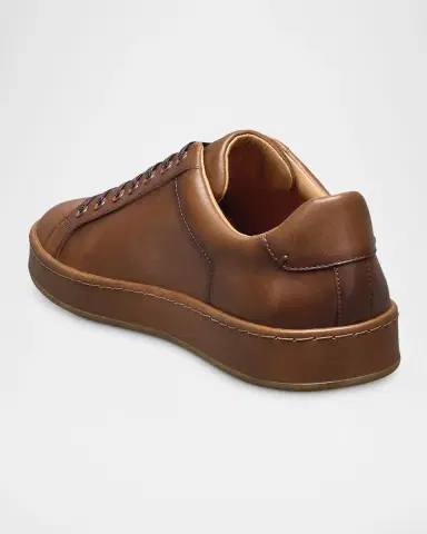 Allen Edmonds Men's Barnes Leather Low-Top Sneakers | Thumbnail 2