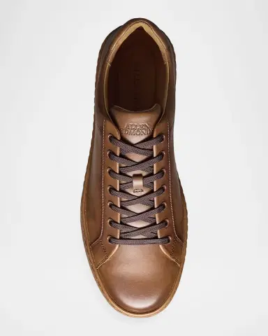 Allen Edmonds Men's Barnes Leather Low-Top Sneakers | Thumbnail 3