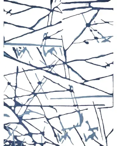 Exquisite Rugs Mystic Hand-Tufted Navy Rug | Thumbnail 1