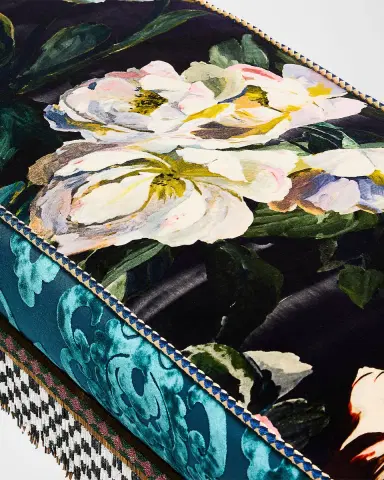 MacKenzie-Childs Moonlight Garden Floral Scuttlebutt Bench | Thumbnail 2