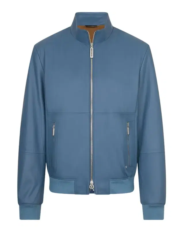 Stefano Ricci Men 's Leather Full-Zip Blouson Jacket