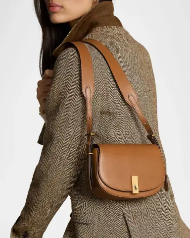 Polo Ralph Lauren Polo ID Calfskin Mini Saddle Bag | Thumbnail 2 Polo Ralph Lauren Polo ID Calfskin Mini Saddle Bag | Thumbnail 2