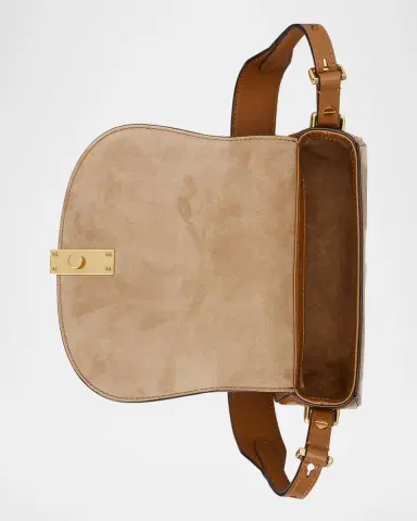 Polo Ralph Lauren Polo ID Calfskin Mini Saddle Bag | Thumbnail 3 Polo Ralph Lauren Polo ID Calfskin Mini Saddle Bag | Thumbnail 3