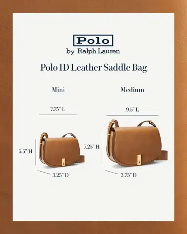 Polo Ralph Lauren Polo ID Calfskin Mini Saddle Bag | Thumbnail 4 Polo Ralph Lauren Polo ID Calfskin Mini Saddle Bag | Thumbnail 4
