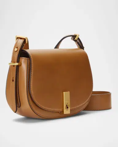 Polo Ralph Lauren Polo ID Calfskin Mini Saddle Bag | Thumbnail 6 Polo Ralph Lauren Polo ID Calfskin Mini Saddle Bag | Thumbnail 6