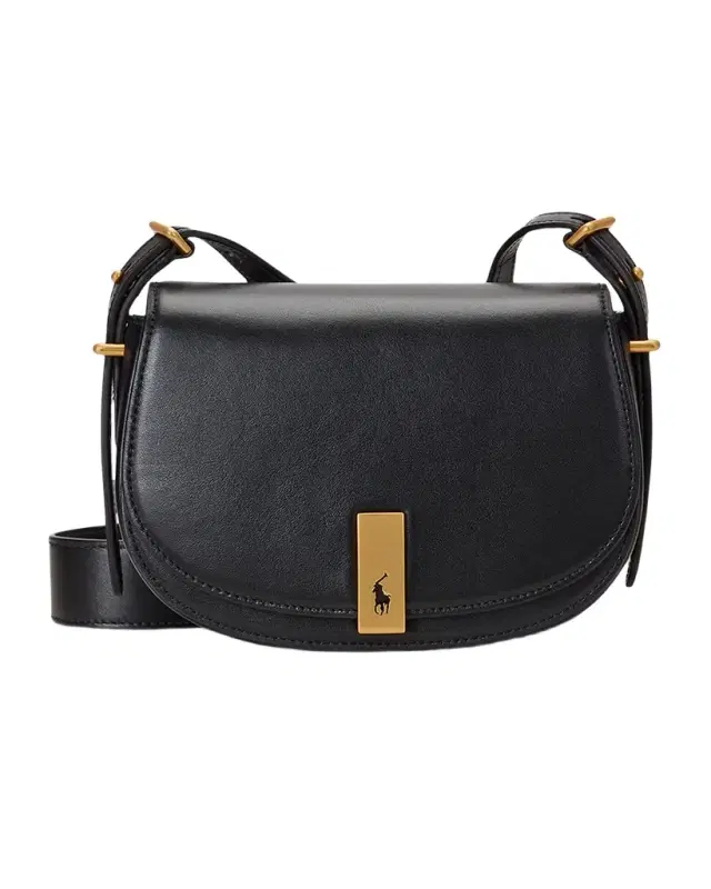 Polo Ralph Lauren Polo ID Calfskin Mini Saddle Bag