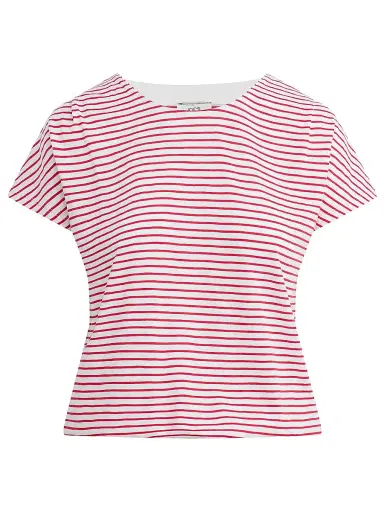 Joe's Jeans Women's The Bubble Striped Cotton-Blend T-Shirt | Thumbnail 1