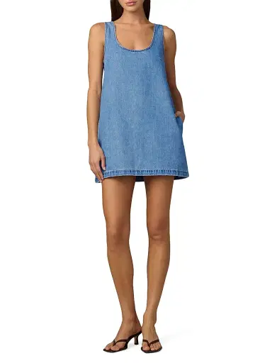Joe's Jeans Women's The Scoop Neck Denim Minidress | Thumbnail 2 Joe's Jeans Women's The Scoop Neck Denim Minidress | Thumbnail 2