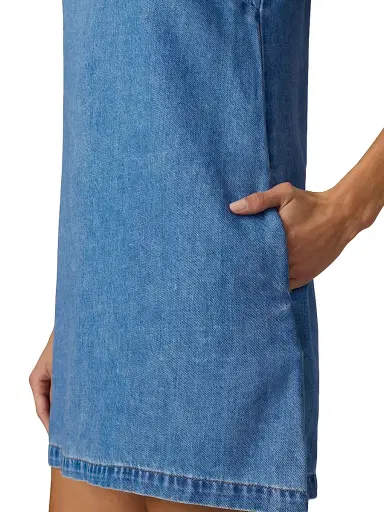 Joe's Jeans Women's The Scoop Neck Denim Minidress | Thumbnail 7 Joe's Jeans Women's The Scoop Neck Denim Minidress | Thumbnail 7