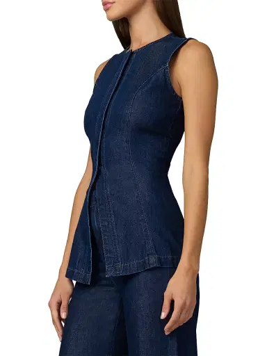 Joe's Jeans Women's The Seamed Denim Tunic - Honor - Size XS | Thumbnail 4