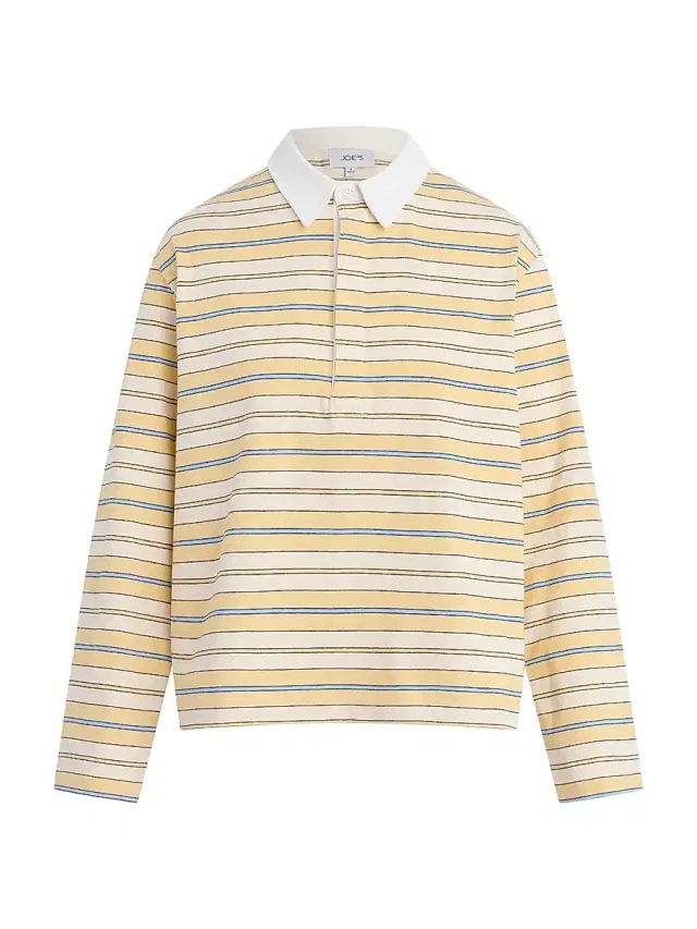 Women's The Dylan Oversized Rugby Shirt - Panna Cotta Multi