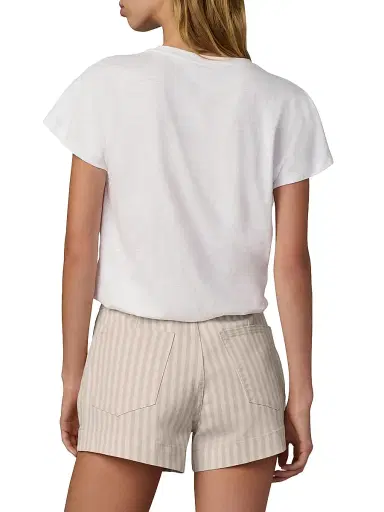 Joe's Jeans Women's The Bubble Cotton-Blend T-Shirt - White - Size XS | Thumbnail 5