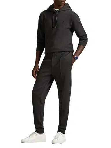 Polo Ralph Lauren Men's Lightweight Mesh Joggers - Dark Charcoal Heather | Thumbnail 2 Polo Ralph Lauren Men's Lightweight Mesh Joggers - Dark Charcoal Heather | Thumbnail 2