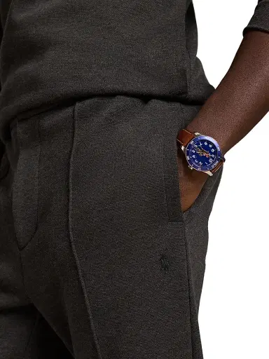 Polo Ralph Lauren Men's Lightweight Mesh Joggers - Dark Charcoal Heather | Thumbnail 5 Polo Ralph Lauren Men's Lightweight Mesh Joggers - Dark Charcoal Heather | Thumbnail 5