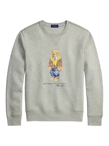 Polo Ralph Lauren Men's Polo Bear Fleece Crewneck Sweatshirt - Loft Heather Heritage Bear | Thumbnail 1