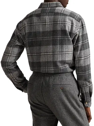 Polo Ralph Lauren Men's Plaid Wool Flannel Shirt | Thumbnail 4