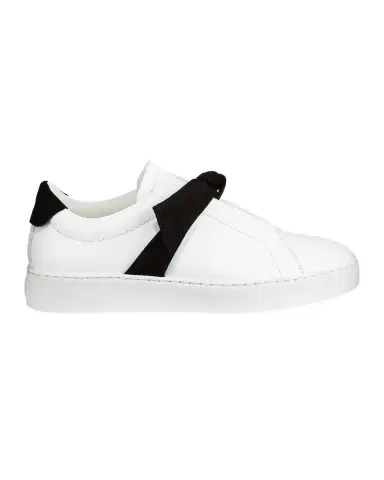 Alexandre Birman Clarita Two-Tone Sneakers, White/Black | Thumbnail 1