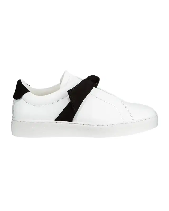 Clarita Two-Tone Sneakers, White/Black