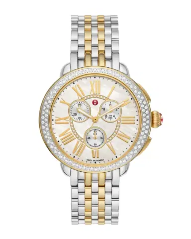 MICHELE Serein Two Tone 18K Gold Plated Diamond Watch | Thumbnail 1 MICHELE Serein Two Tone 18K Gold Plated Diamond Watch | Thumbnail 1