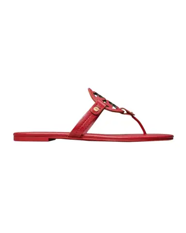 Tory Burch Miller Leather Logo Thong Sandals | Thumbnail 1