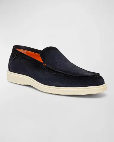 Santoni Men's Detroit Suede Loafers | Thumbnail 2 Santoni Men's Detroit Suede Loafers | Thumbnail 2