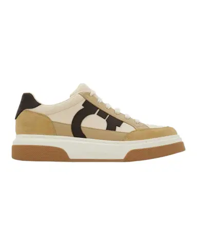 Ferragamo Men's Cassina Gancio Low-Top Sneakers | Thumbnail 1 Ferragamo Men's Cassina Gancio Low-Top Sneakers | Thumbnail 1