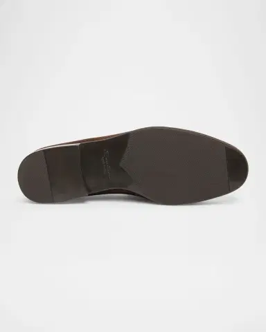 Santoni Men's Carlos Suede Penny Loafers | Thumbnail 5