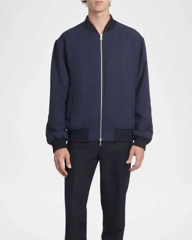 Dries Van Noten Men's Volker Reversible Bomber Jacket | Thumbnail 2 Dries Van Noten Men's Volker Reversible Bomber Jacket | Thumbnail 2