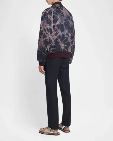 Dries Van Noten Men's Volker Reversible Bomber Jacket | Thumbnail 3 Dries Van Noten Men's Volker Reversible Bomber Jacket | Thumbnail 3