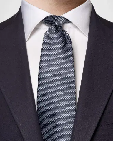 Eton Men's Geometric Silk Tie | Thumbnail 2