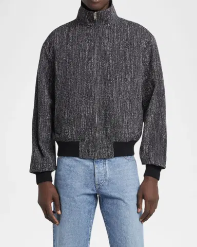 Bottega Veneta Men's Multicolor Fleck Zip Jacket | Thumbnail 2 Bottega Veneta Men's Multicolor Fleck Zip Jacket | Thumbnail 2