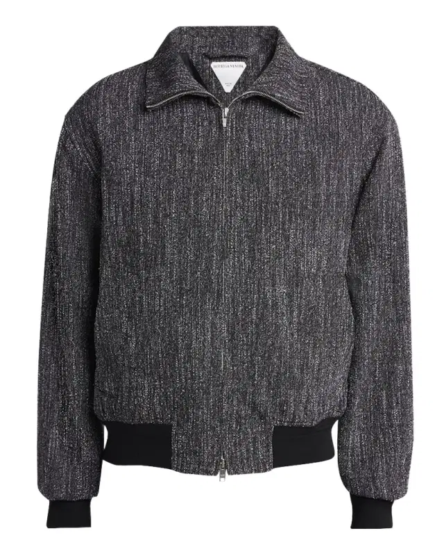 Bottega Veneta Men 's Multicolor Fleck Zip Jacket