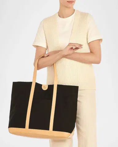 Il Bisonte Caramella Large Canvas Shopper Tote Bag | Thumbnail 2 Il Bisonte Caramella Large Canvas Shopper Tote Bag | Thumbnail 2