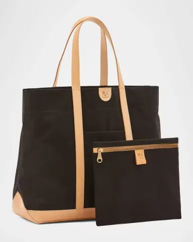 Il Bisonte Caramella Large Canvas Shopper Tote Bag | Thumbnail 3 Il Bisonte Caramella Large Canvas Shopper Tote Bag | Thumbnail 3