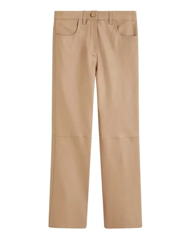 Duke Cropped Straight-Leg Leather Pants