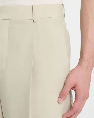 Saint Laurent Men's Pleated Wool-Silk Trousers | Thumbnail 5 Saint Laurent Men's Pleated Wool-Silk Trousers | Thumbnail 5