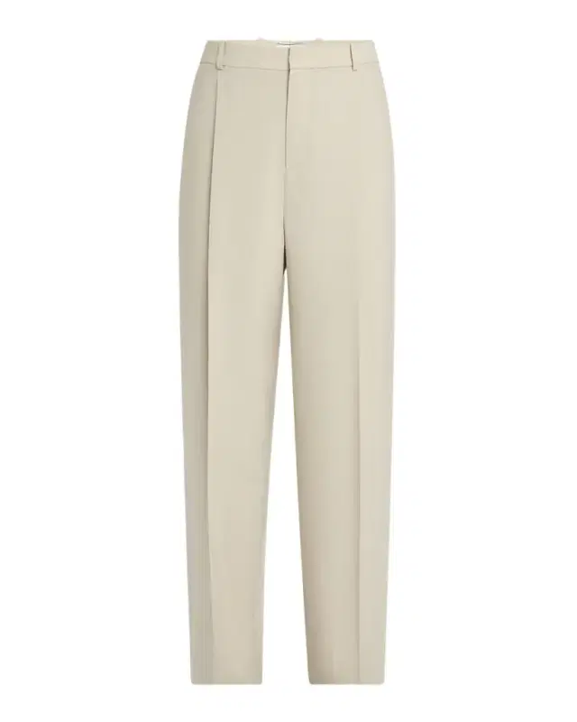 Saint Laurent Men 's Pleated Wool-Silk Trousers