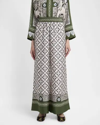 La DoubleJ Silk-Twill Wide-Leg Palazzo Pants | Thumbnail 4 La DoubleJ Silk-Twill Wide-Leg Palazzo Pants | Thumbnail 4