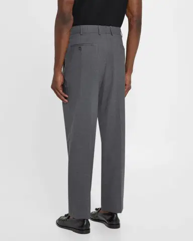 dunhill Men's Wool Single-Pleated Trousers | Thumbnail 3